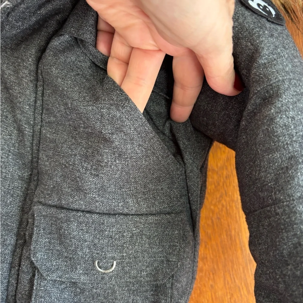 Appaman dark grey Jacket with Cream Lining size 2T preowned - Picture 6 of 13